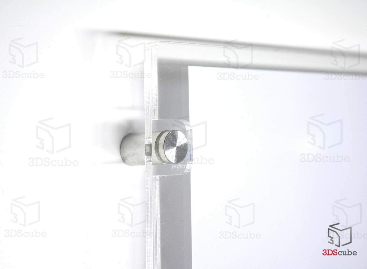 Espositore In Plexiglass Per Parete - Porta Avvisi A3, 42x30 Cm, Con Distanziali Alluminio - Foto 7