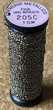 Kreinik #8 Fine Braid Metallic Choose Your Colors 10m  NEW