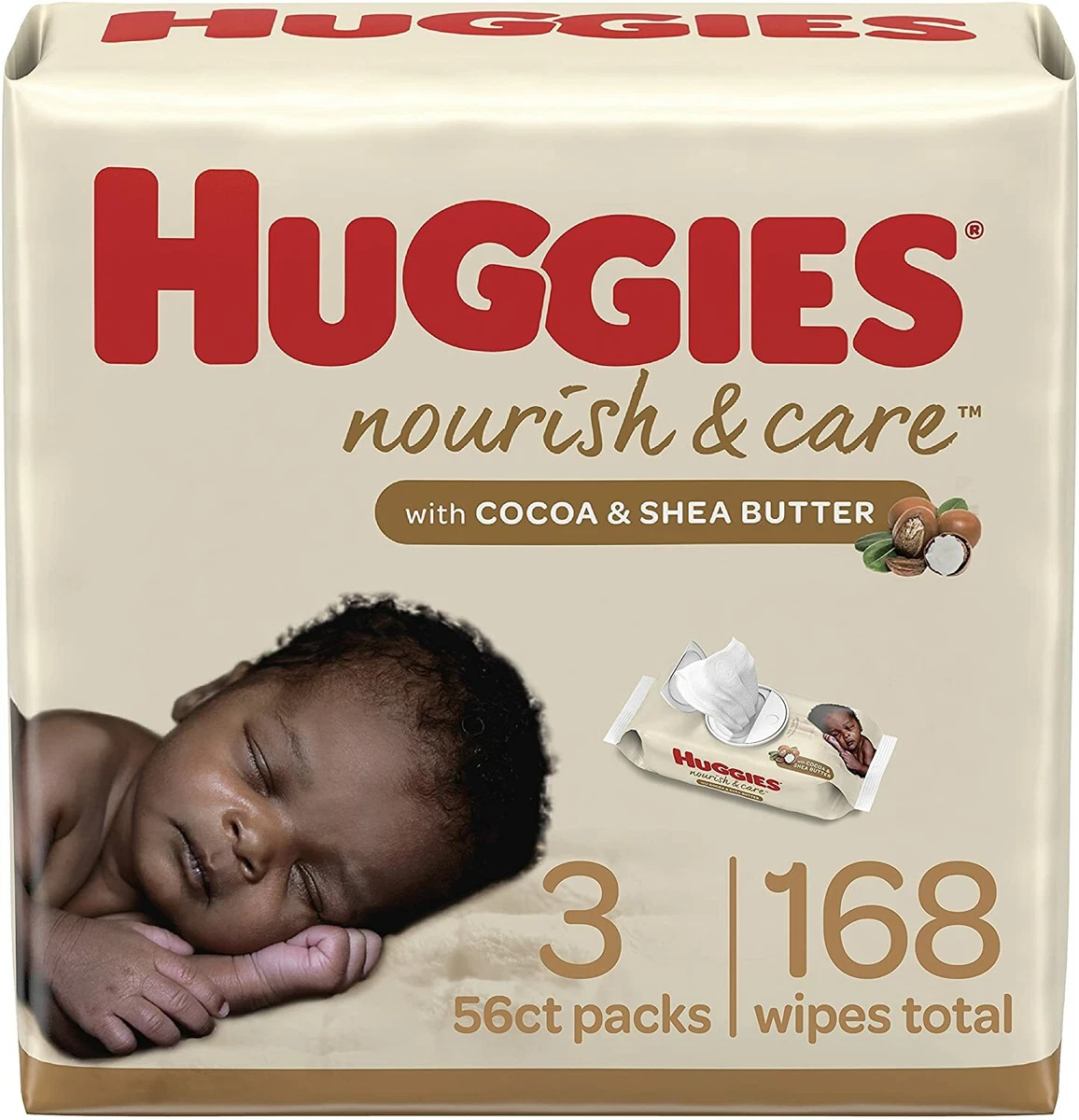 Huggies nourish & sales care baby wipes