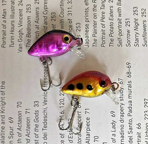 10 x Micro Small Mini Fishing Shallow Floating surface fish lures - Picture 10 of 12