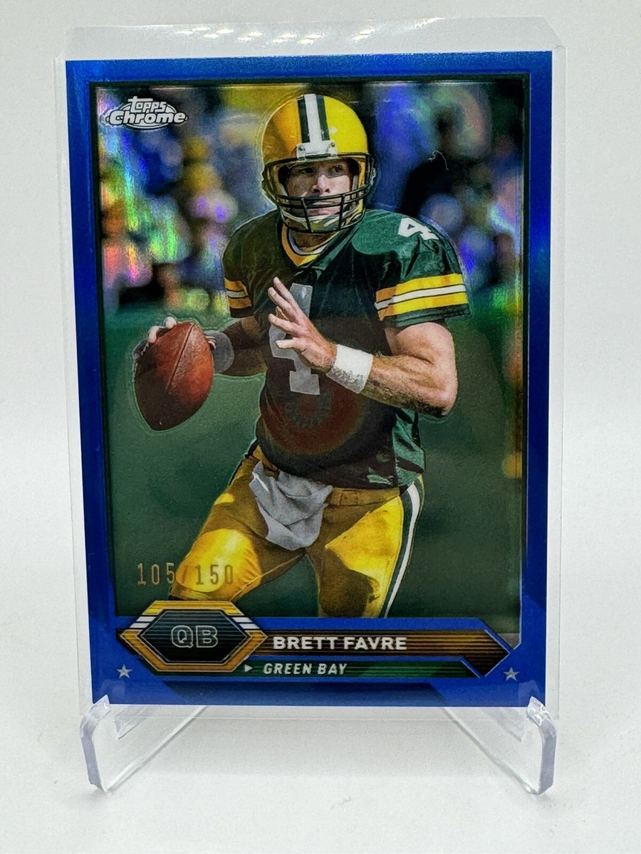2023 Topps Composite Chrome Brett Favre Blue Refractor 105 /150