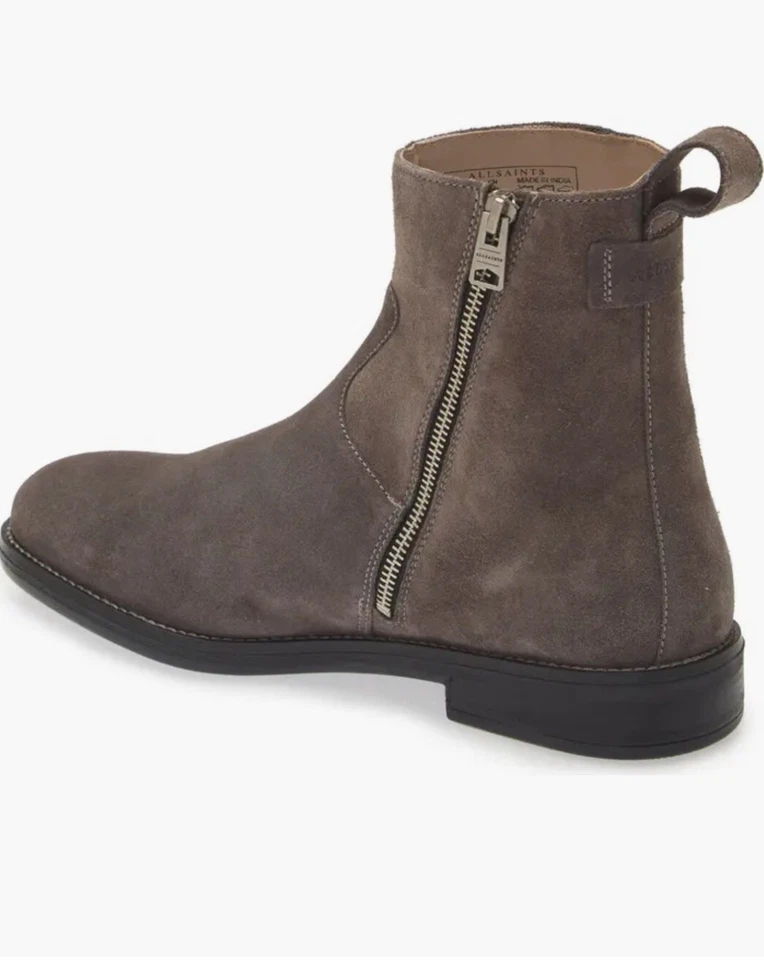 All Saints - Masculino - Cinza - Designer - Botas de camurça - Tamanho 12 - Novo em folha com etiquetas - Imagem 2 de 4