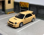 GB 1:64 Furuya HEC Yellow Impreza WRX STI VII 7 Wagon Model Diecast Collect Car