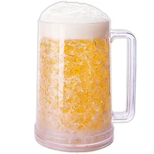 Beer Mugs For Freezer, Beer Mug, Double Walled Freezer Mugs With Gel, 16Oz