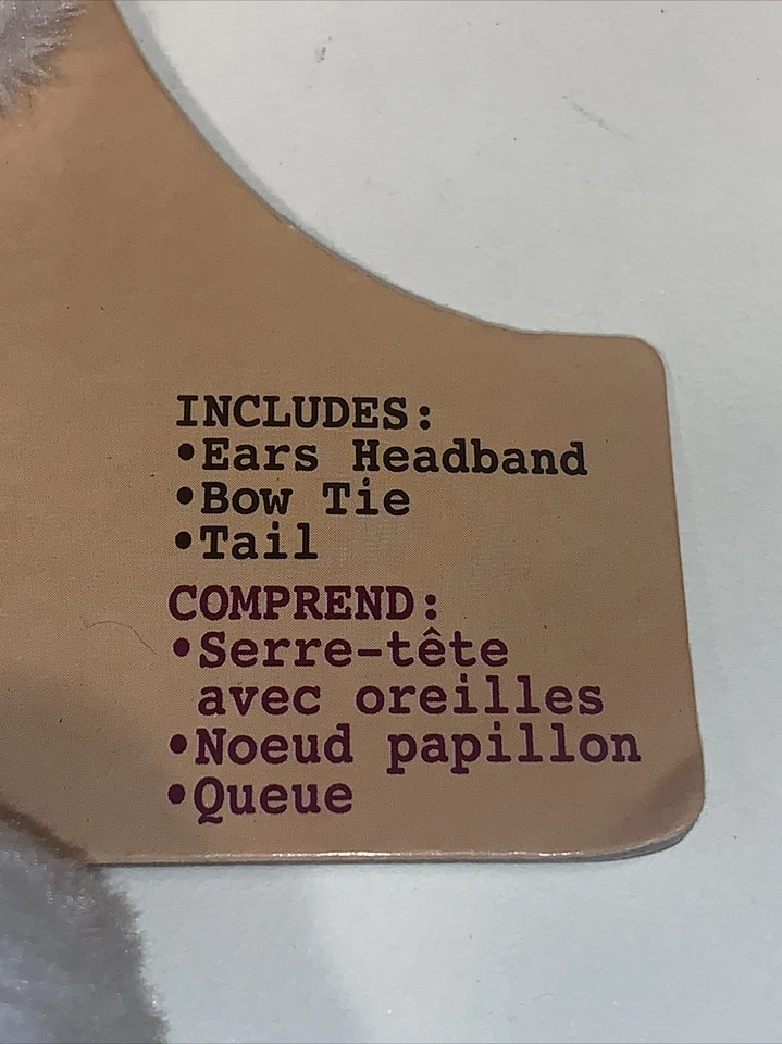 Disfraz de conejito (LOTE DE 2) (¡Pascua o Halloween!) Orejas, cola, pajarita (NUEVA) Foto 3 de 4