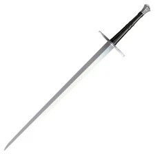 Cold Steel Hand-And-A-Half Sword 33.5" 1060 Carbon Steel Blade Leather Handle