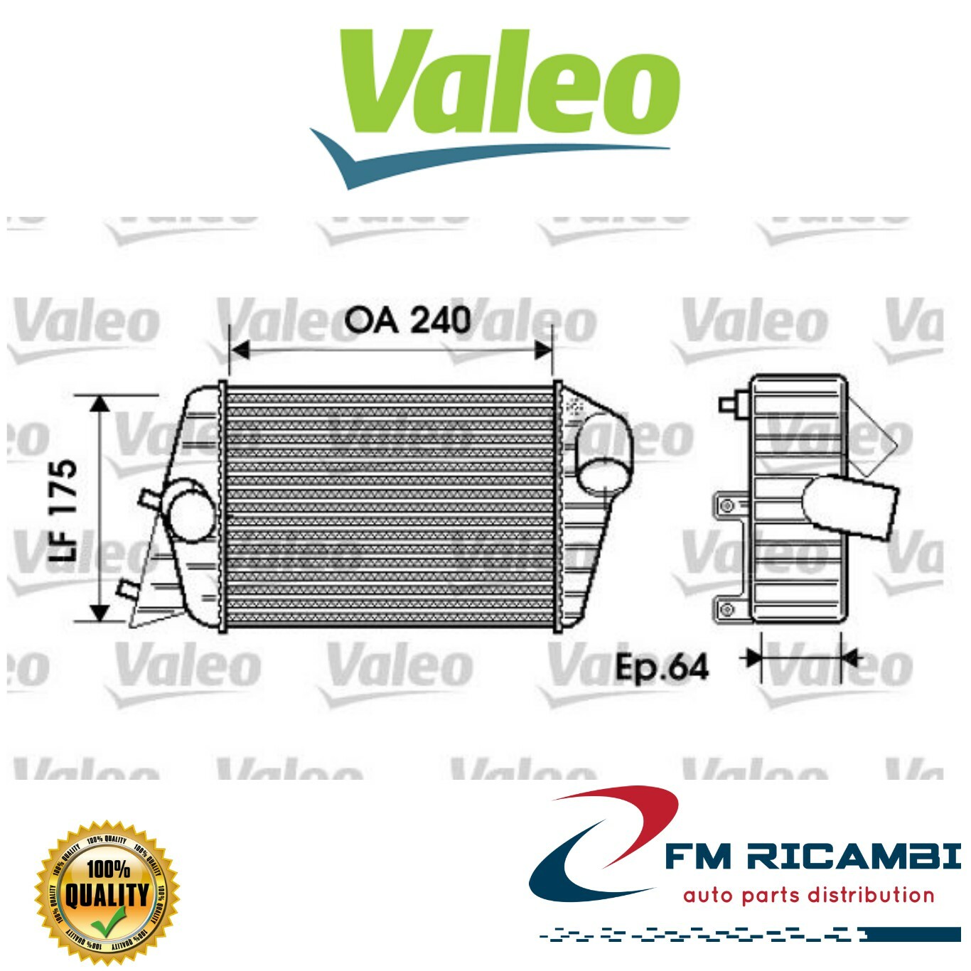 817879 VALEO RADIATORE INTERCOOLER FIAT STILO (9/20