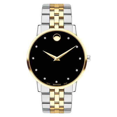 Movado La Nouvelle Diamond Blacl dial watch Movado La Nouvelle Black Dial Ladies Diamond Watch 0607190  main image 2