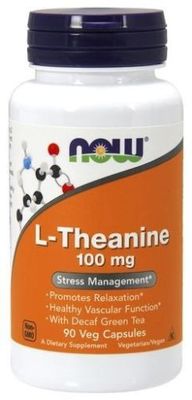 Now Foods, L-Theanine Stress Management 100 mg 90 Vcaps 07/2027 EXP