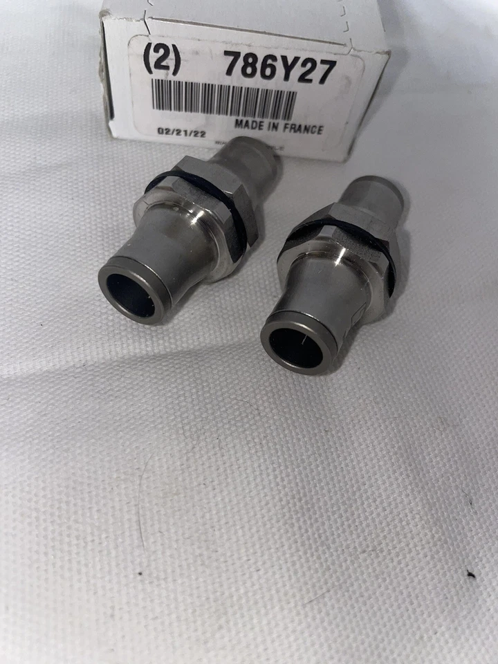 Qty (2) Parker Legris 3816 10 00 316 S/S Bulkhead Union, 13/32 Push To Connect - Image 3 of 4