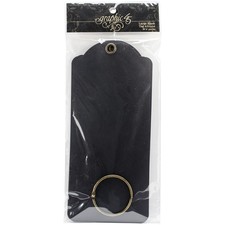 Graphic 45 Staples Large Tag Album 8.75"X3.875"-Black