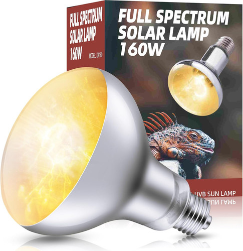 160W Full Spectrum UVA UVB Mercury Vapor Basking Lamp | Reptile ...