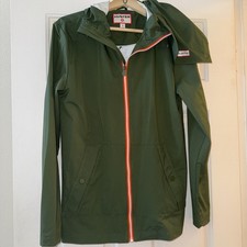 Hunter for Target Long Sleeve Raincoat Jacket Olive Green Size XS