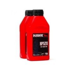 Hawk Brake HP520, One HP520 Brake Fluid 16.9 oz Glycol DOT 4 500 ml 1.56 per gallon