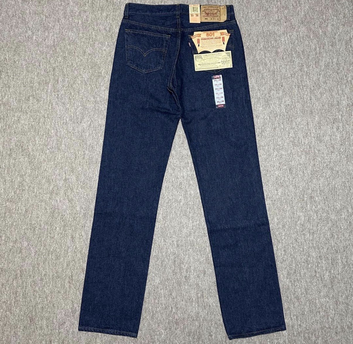 Levi’s 501 Deadstock 1990s Jeans NWT Made in USA W33 L36 Vintage Denim image 3
