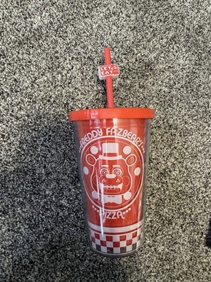 BIOWORLD Five Nights at Freddy's Freddy Fazbear Pizza Shop Acrylic Cup Straw