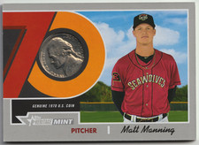 Matt Manning 2019 Topps Heritage Minor League 1970 Mint Relic Coin Nickel #41/99