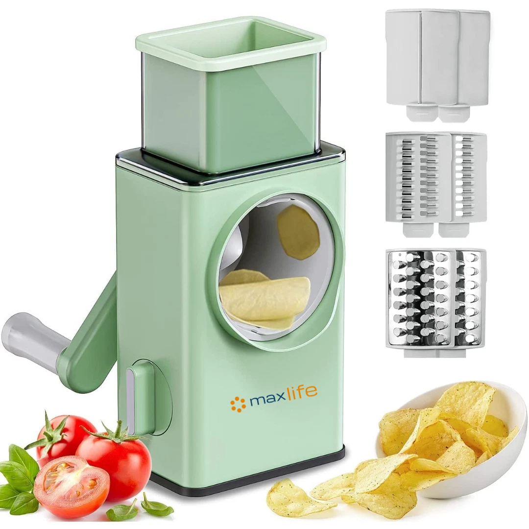 Rotary Cheese Grater, Vegetable Slicer, Cutter for Fruit, Cookie, Oreo, Nuts
Opens in a new window o