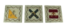 Set of 3 Rustic Coastal Nautical Flag Wooden Wall Hangings
