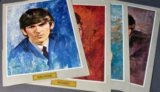 Beatles 4 Portraits Issued As A Set Art By Leo Jansen SBGH 1964
