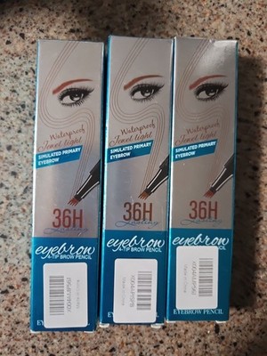 Qic 4 Tip Eyebrow Pencil Waterproof 36H- #1 Light Brown- 3 pack May 2027