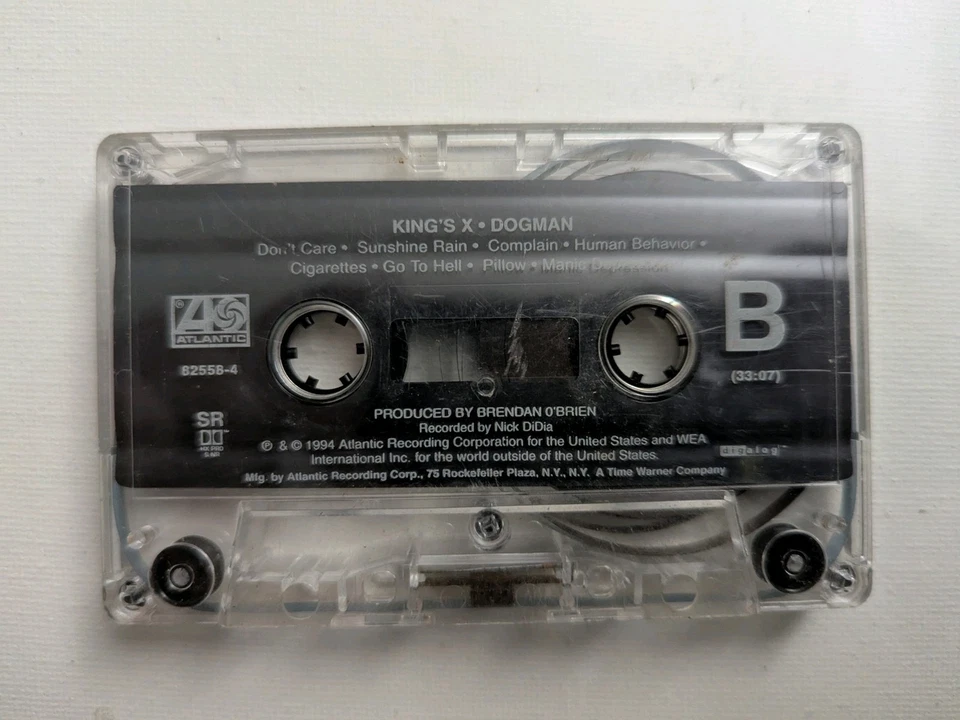 King's X ‎’ Dogman ‘ Cassette Album US 1994 Atlantic 82558-4 Rock - Image 2 of 2