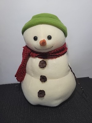 Hallmark Mitford Snowman Plush 12'' Branch Arms Christmas Rare Collectible