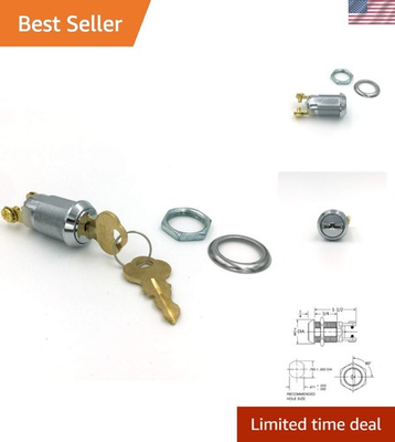 #ad Secure Your Space with On Off 2252 Key Switch Lock Maintained amp; Durable Design $35.99