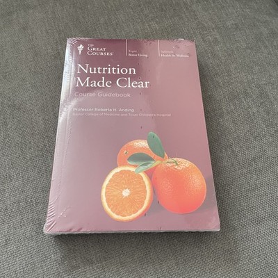 Great Courses Nutrition Made Clear Prof Anding DVD + Guidebook New SEALED