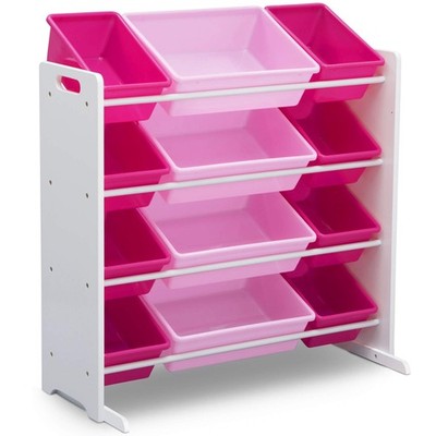 Delta Children Kids Toy Storage Organizer with 12 Plastic Bins - Greenguard ...