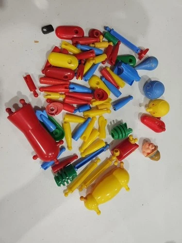 Vtg 1950/60s KRAZY IKES Whitman Building Construction Toys