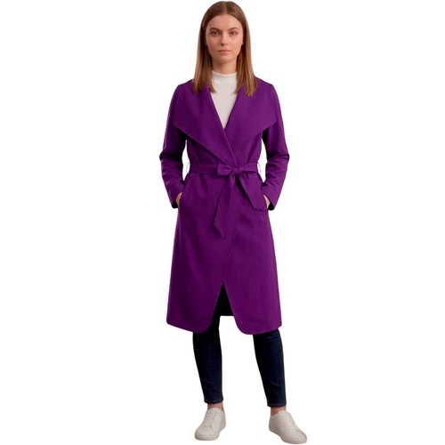 Womens Italian Long Trench Coat Open Front Duster Maxi Longline Jacket CasualFit - Picture 12 of 70
