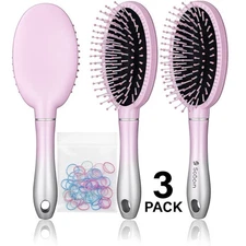 Pack Of 3: Sosoon Hair Brush, Soft Comfortable Detangle Hairbrush for Women