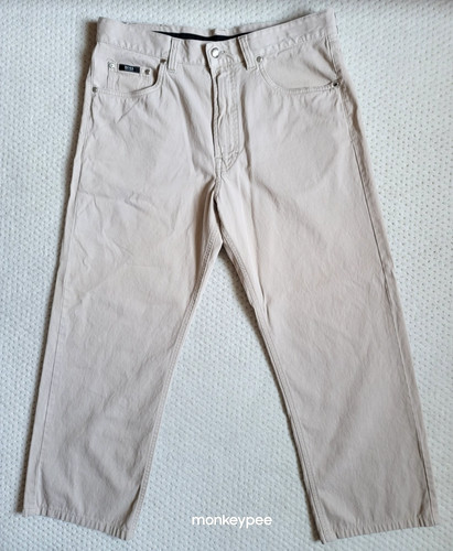 VTG Y2K Hugo Boss Beige Select Line Alabama Straight leg jeans 36x25