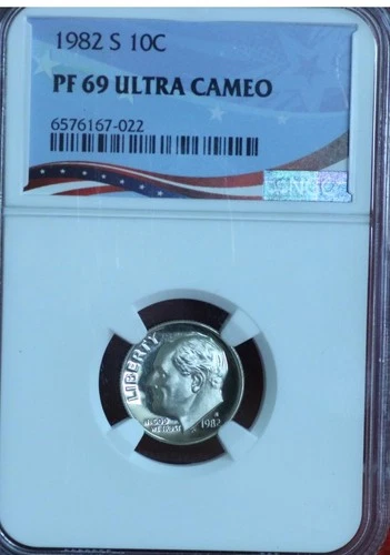 1982-S Roosevelt Dime Proof — photo from another recent sale