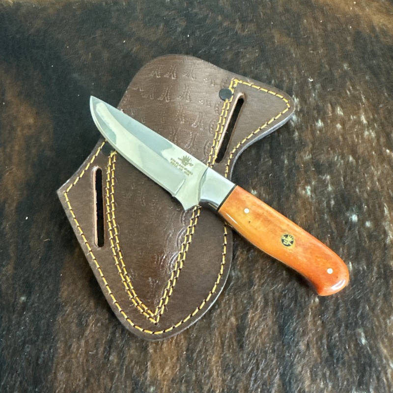 970 Blade Works Hand Made Hand Forged Steel Fixed Blade With Sheath