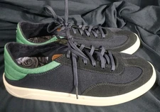 Olukai Punini Sneakers Navy Blue Green Bamboo Men's Size 10.5 New No Box Defects
