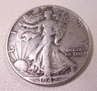 US Walking Liberty half dollar. 1942. Circulated.