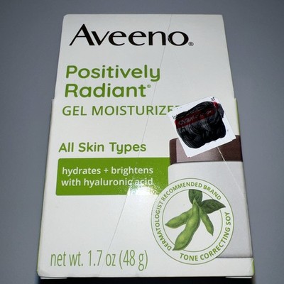 Aveeno Positively Radiant Gel Moisturizer with Hyaluronic Acid 1.7 oz