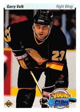 1990-91 Upper Deck Hockey  #530 Garry Valk  RC Rookie Vancouver Canucks 