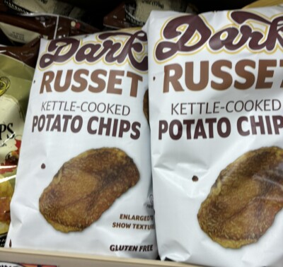 2 Packs Trader Joe's Dark Russet Kettle-Cooked Potato Chips