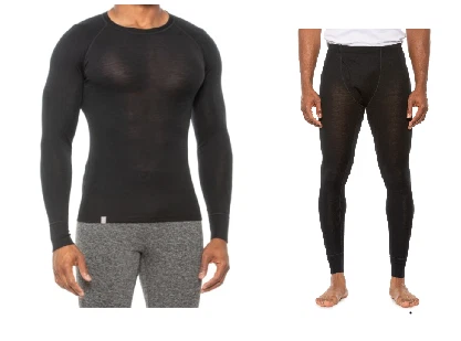 Ibex Woolies 1 Baselayer Top & Bottom Set Merino Wool S M L XL XXL