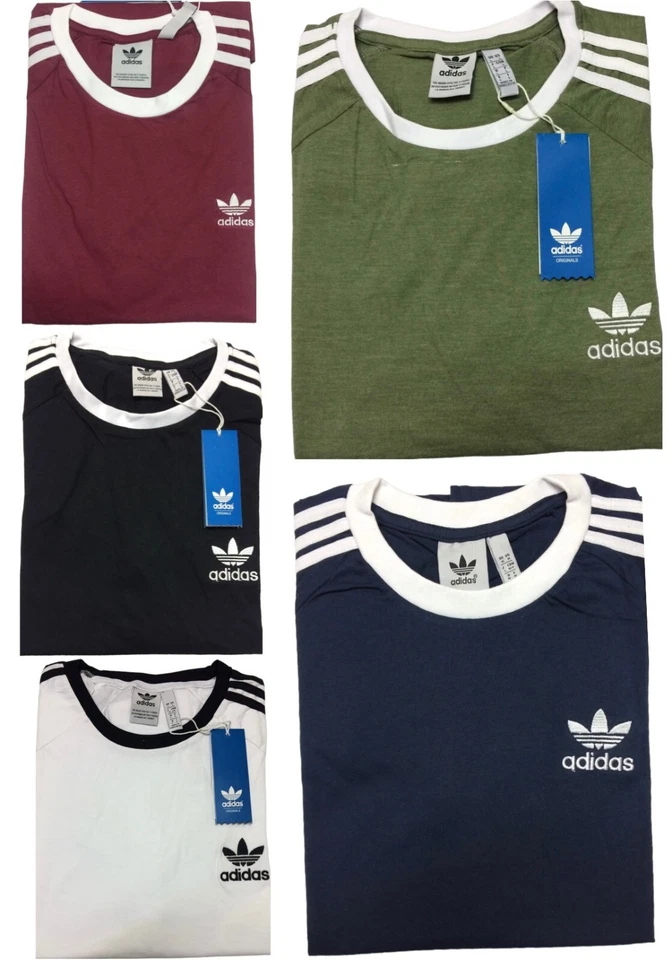 ADIDAS SHORT SLEEVE ROUND NECK ORIGINAL THREE STRIPE T-SHIRT 75% SUMMER SALE