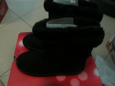 NIB SONOMA SNIBERIA CHEER BLACK BOOTS WITH BOW SIZE 3 MED