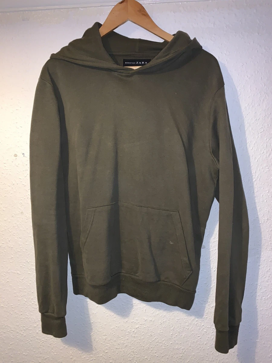 zara brown hoodie mens