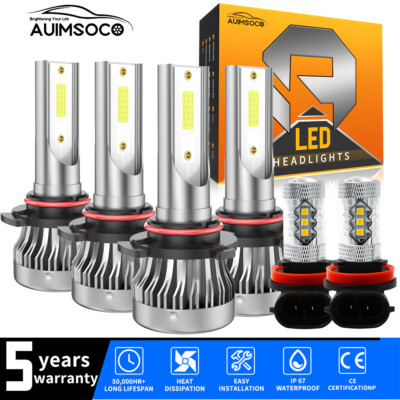 Parts Accessories For Honda Accord 2006-2012 LED Headlight Hi/Low Beam Fog Bulbs