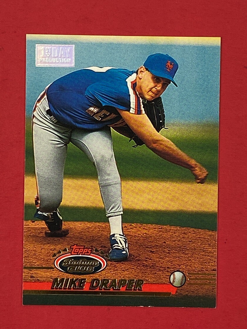 1993 Stadium Club #732 Mike Draper First 1st Day Issue New York Mets