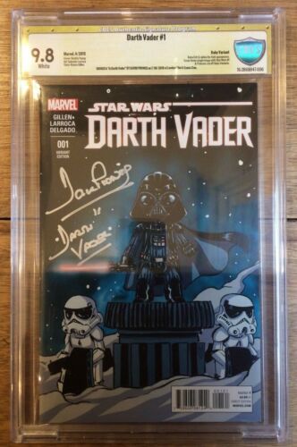 Darth Vader #1 Skottie Young Baby Variant CBCS 9.8 Signed by David Prowse 