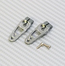 RC Servo HORN 25T Aluminum Low Profile  (2 HORNS)  - GUN METAL -