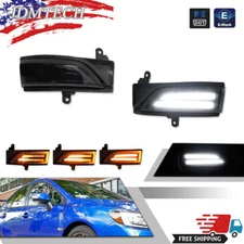 Smoked Lens Switchback Sequential Flash LED Side Mirror Turn Signal For Subaru
